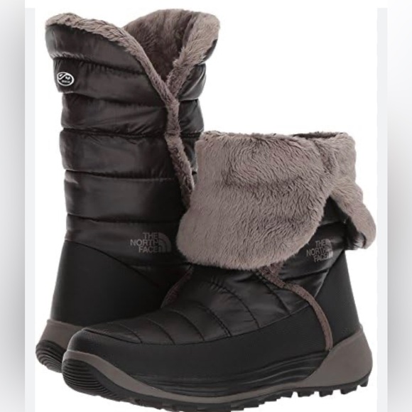 THE NORTH FACE youth size 2 AMORE ll winter puffer boots - Picture 1 of 10